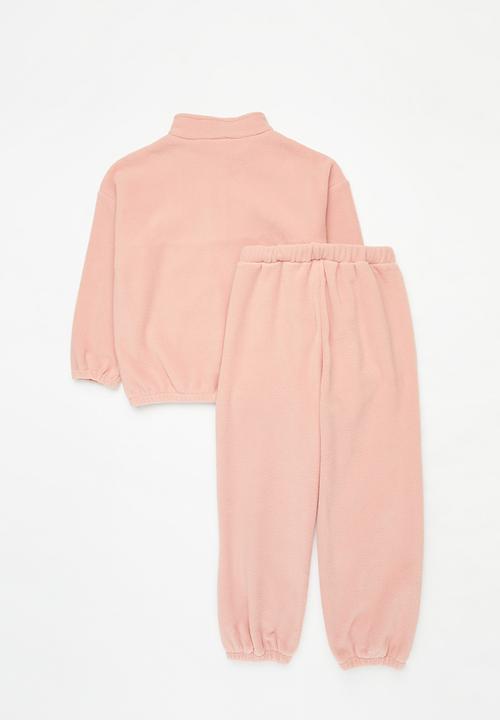 Pop Candy - Teddy fleece track set - pink