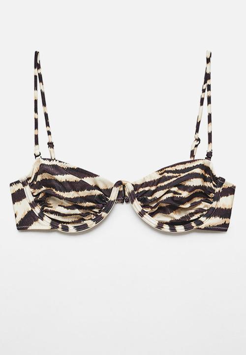 MANGO - Underwired bikini top - black