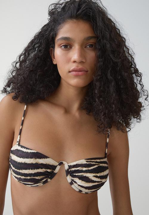 MANGO - Underwired bikini top - black