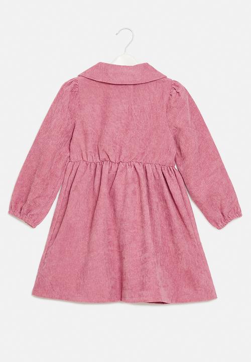Pop Candy - corduroy dress & bag set - pink