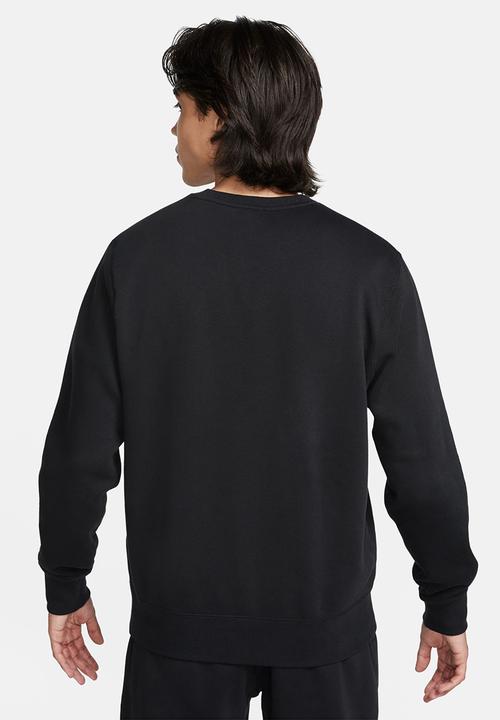 Nike - M Nike Club Bb Crew Arch Gx - Black & Safety Orange