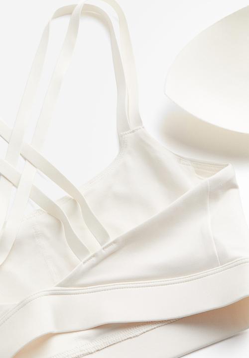 H&M - Softmove™ light support sports bra - white