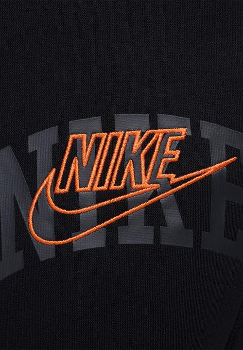 Nike - M Nike Club Bb Cf Pant Arch Gx - Black & Safety Orange