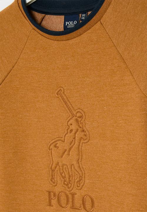 POLO - Boys dean embossed sweater - pecan