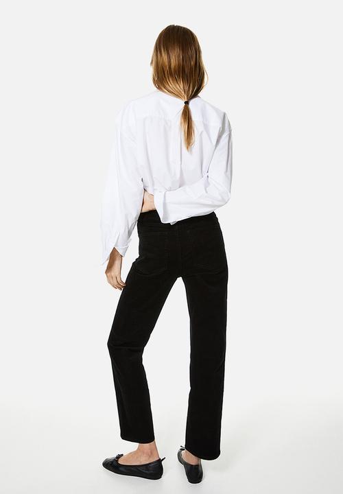 H&M - Corduroy trousers - black