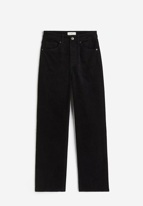 H&M - Corduroy trousers - black