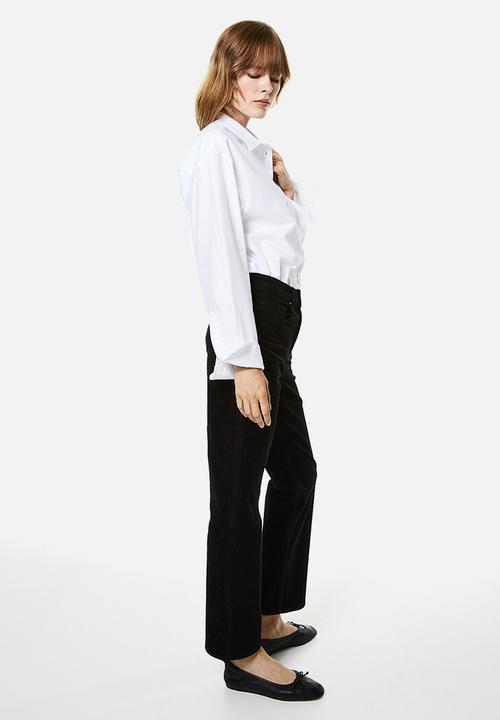 H&M - Corduroy trousers - black