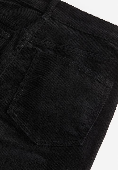 H&M - Corduroy trousers - black