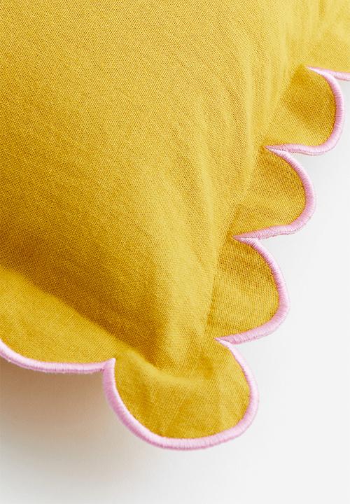 H&M - Linen-blend cushion cover - yellow