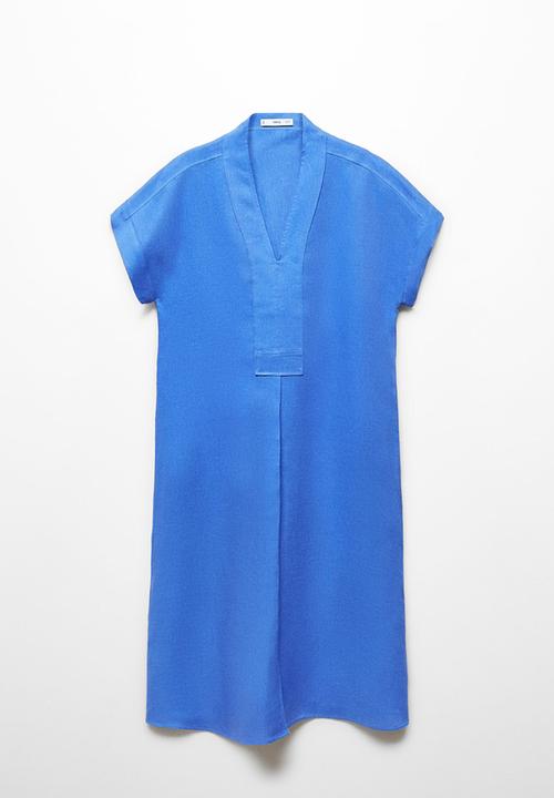 MANGO - Dress ordago-a - medium blue