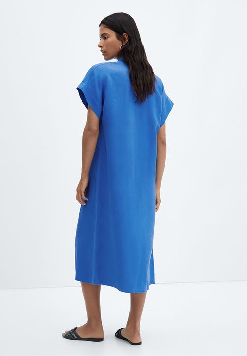 MANGO - Dress ordago-a - medium blue