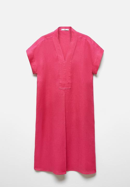 MANGO - Dress ordago-a - bright pink
