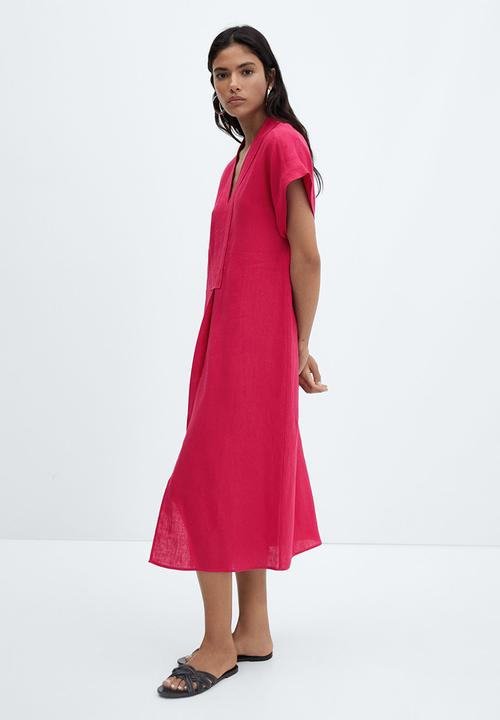 MANGO - Dress ordago-a - bright pink