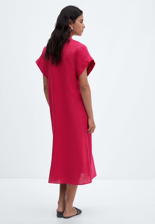 MANGO - Dress ordago-a - bright pink