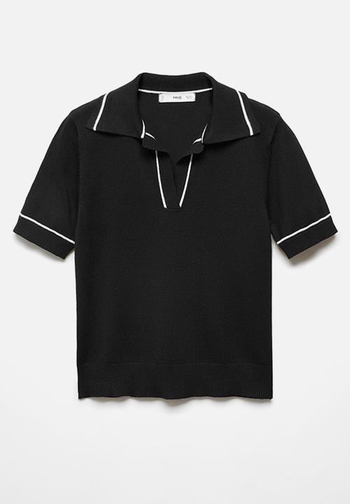 MANGO - Sweater vert - black