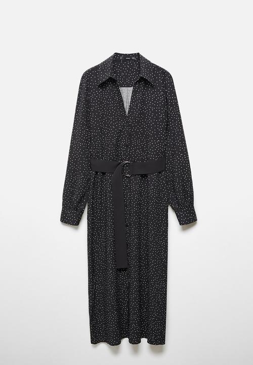 MANGO - Dress apple - black