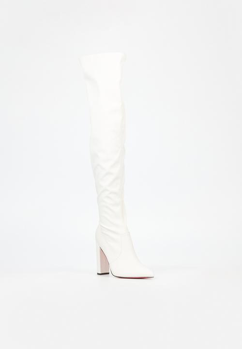 Miss Black - Revenge 1 over the knee boot - white