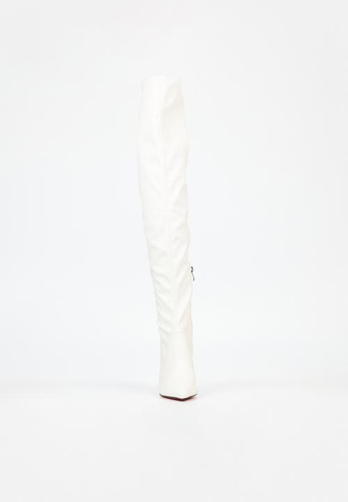 Miss Black - Revenge 1 over the knee boot - white
