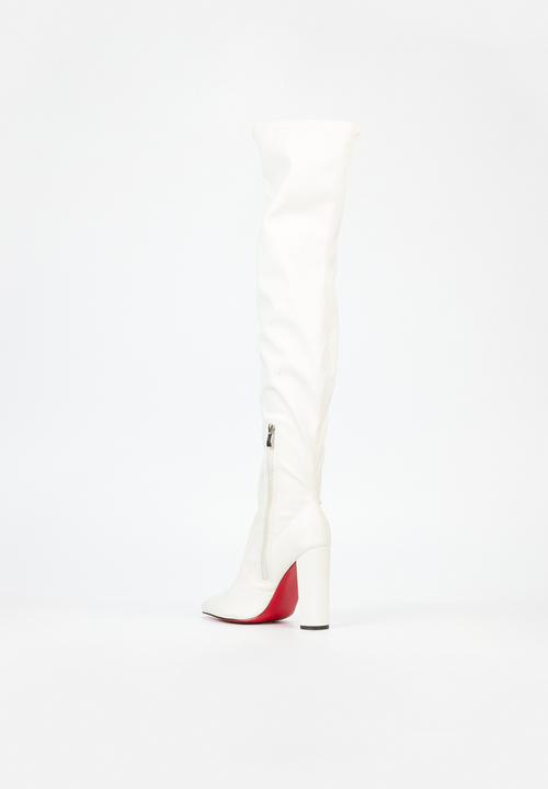 Miss Black - Revenge 1 over the knee boot - white