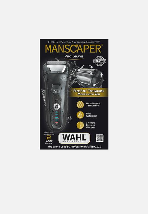 WAHL - Manscaper Pro Shave Lithium Ion Cordless Wet/Dry Shaver
