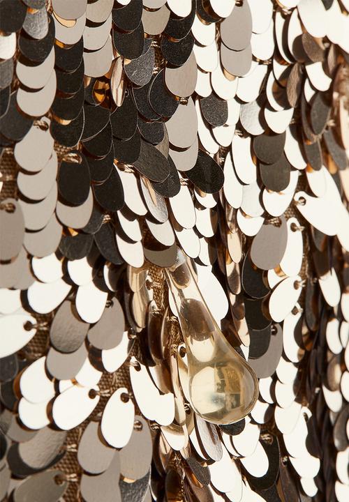 H&M - H&M Studio: Embellished mini dress - gold