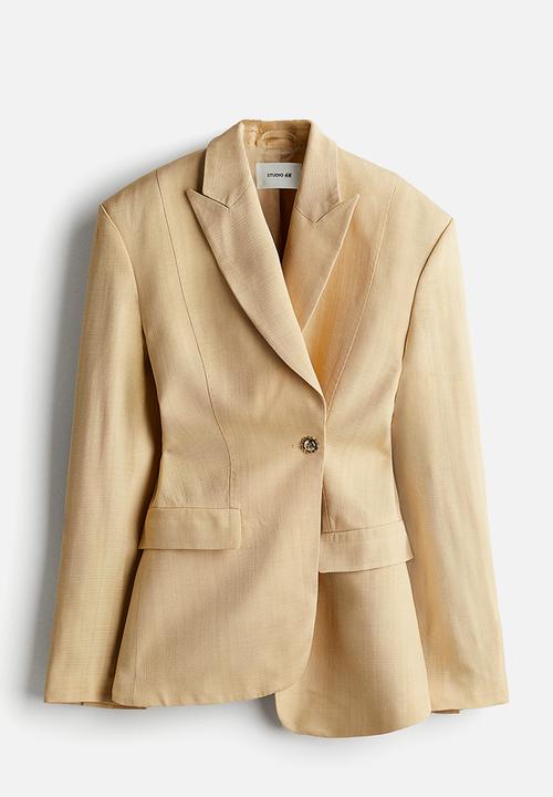 H&M - H&M Studio: Single-breasted viscose blazer - beige