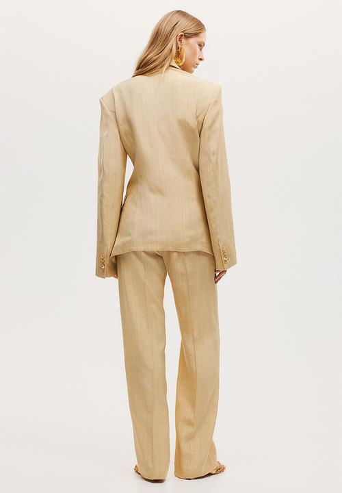 H&M - H&M Studio: Single-breasted viscose blazer - beige