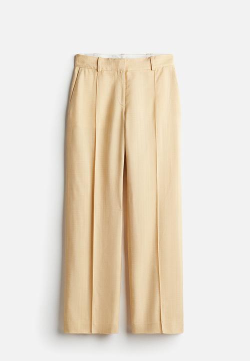 H&M - H&M Studio: Tailored viscose trousers - beige
