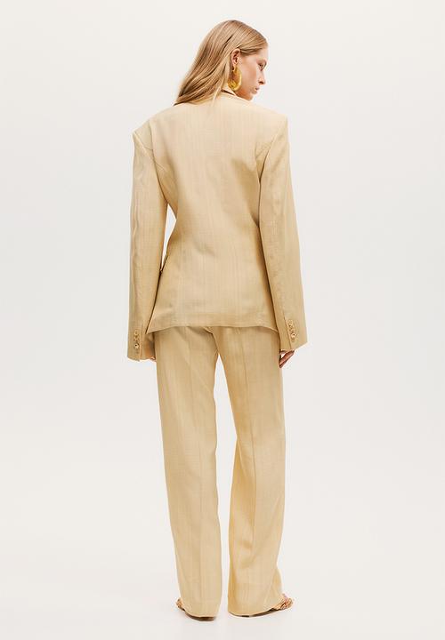 H&M - H&M Studio: Tailored viscose trousers - beige