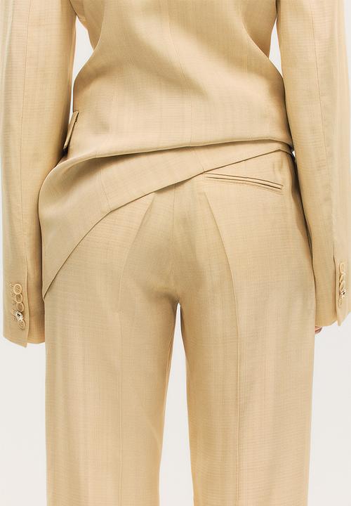 H&M - H&M Studio: Tailored viscose trousers - beige