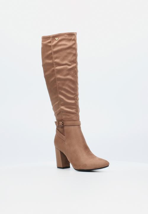 Butterfly Feet - Kiana 3 block heel boot - taupe