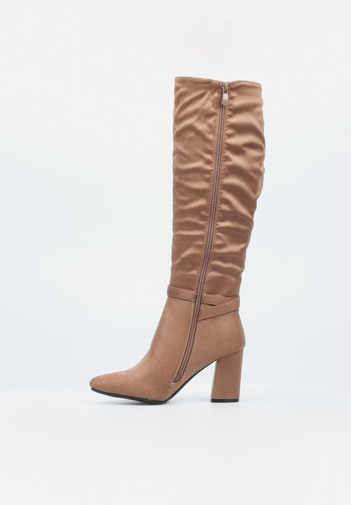 Butterfly Feet - Kiana 3 block heel boot - taupe