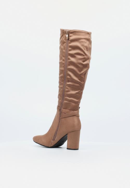 Butterfly Feet - Kiana 3 block heel boot - taupe