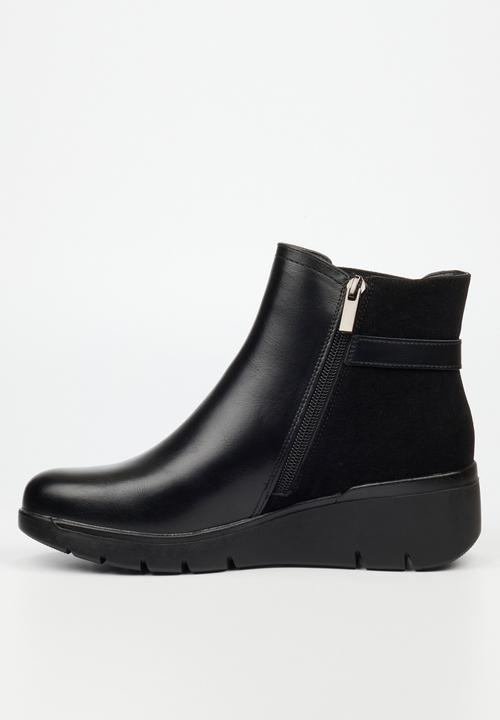 Butterfly Feet - Norva 1 wedge boot - black