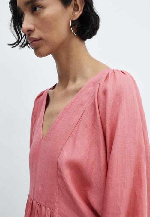 MANGO - Dress danone - bright pink