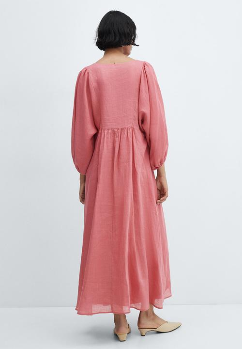 MANGO - Dress danone - bright pink