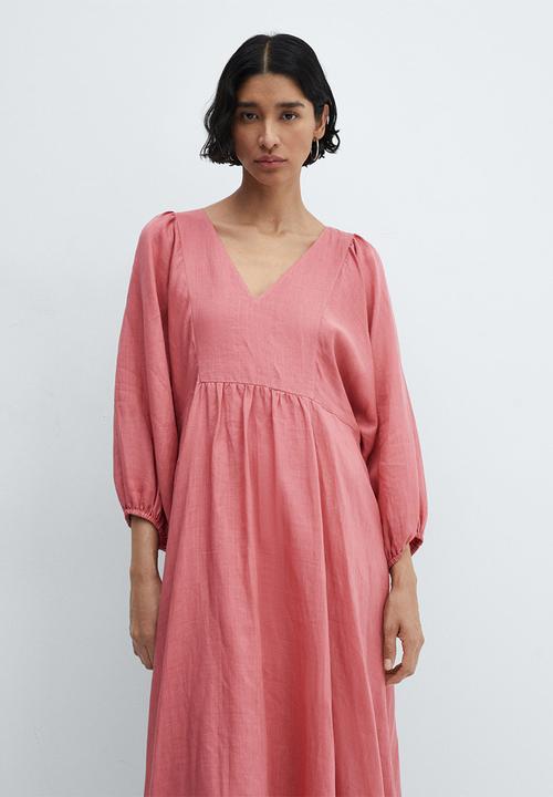 MANGO - Dress danone - bright pink
