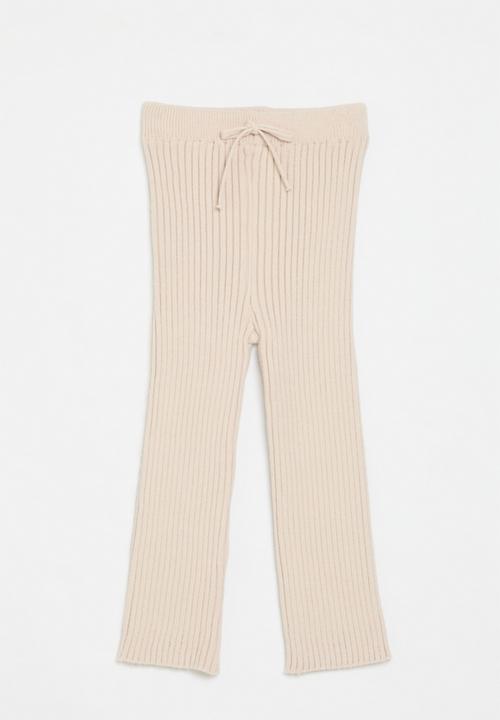 Pop Candy - Ribbed leggings - beige