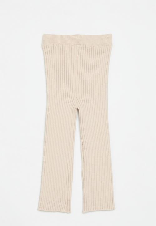 Pop Candy - Ribbed leggings - beige