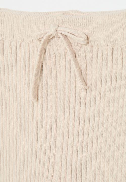 Pop Candy - Ribbed leggings - beige