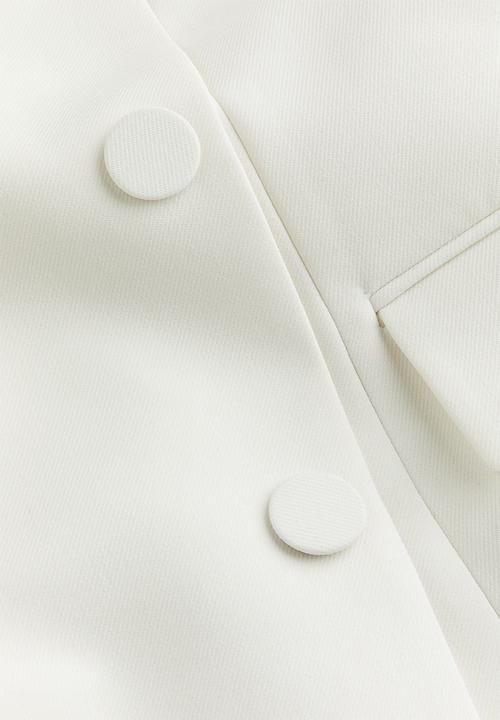 H&M - Tuxedo mini dress - white