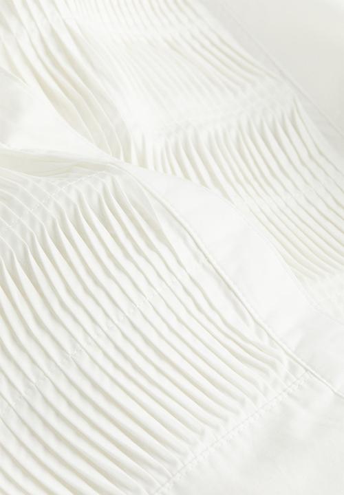 H&M - Oversized tuxedo shirt - white