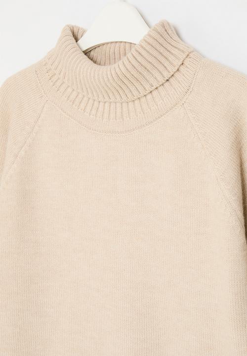 Pop Candy - Knit poloneck dress - brown