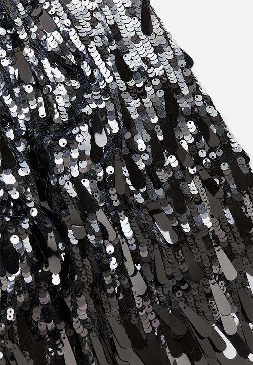 H&M - Sequined maxi skirt - black