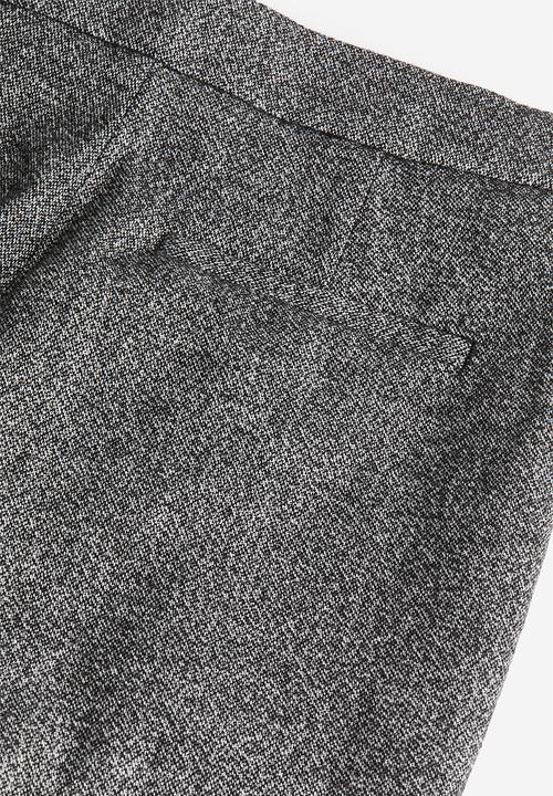 H&M - High-waisted tailored trousers - grey marl 