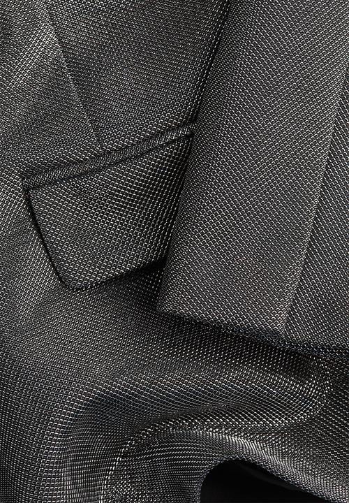 H&M - Shimmering blazer - Black Silver-coloured