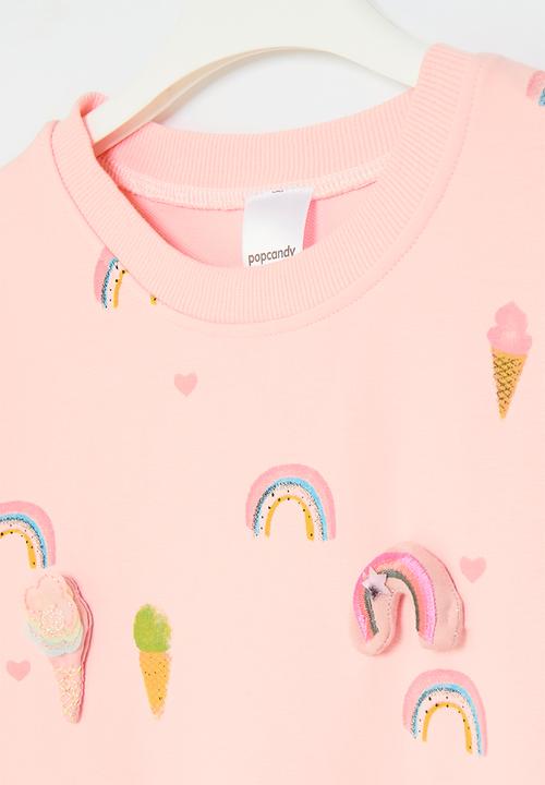 Pop Candy - Printed sweat top - pink