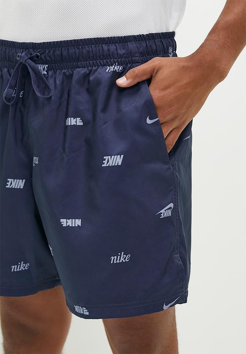 Nike - Nsw ce woven flow shorts - blue & white