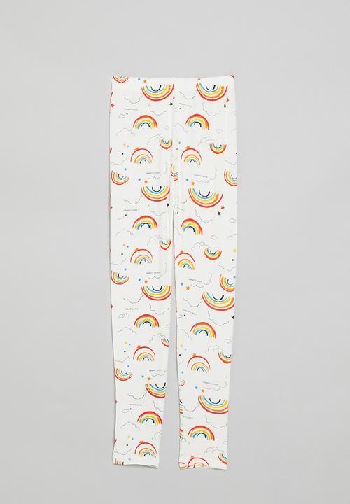 Pop Candy - Printed leggings - white