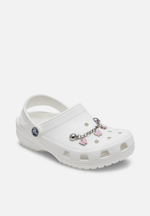 Crocs - Goth Girl Butterfly Chain Loose - Pink & Grey
